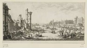 Ansicht des Louvre