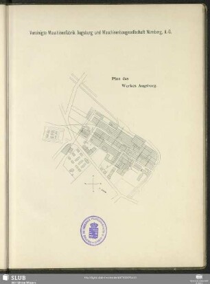 Plan des Werkes Augsburg