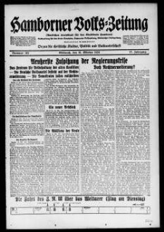 Hamborner Volks-Zeitung. 1911-1929