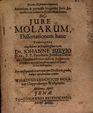 De Jure Molarum