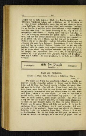 Licht und Finsternis : Andacht