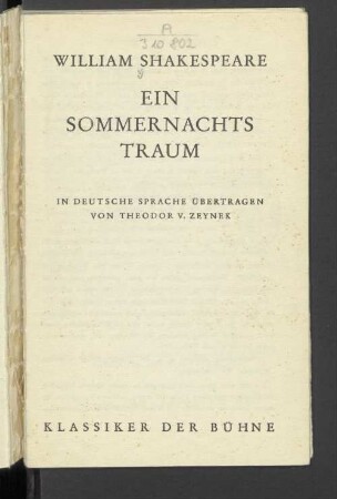 Ein Sommernachtstraum
