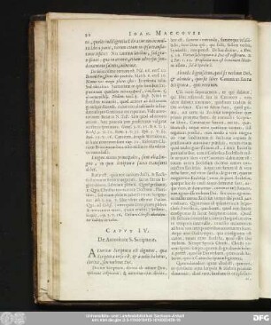 Caput IV. De Autoritate S. Scripturae.