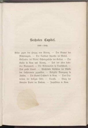 Sechstes Capitel. 1536 - 1542.