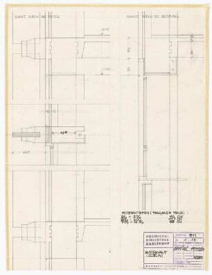 Hochschulbibliothek, Karlsruhe Neubau: Außenhaut (Züblin), 1:10
