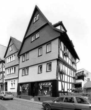 Fachwerkbau (Fachwerkwohnhaus); Alsfeld, Hersfelder Straße 30