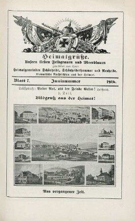 7.1916: Heimatgrüße