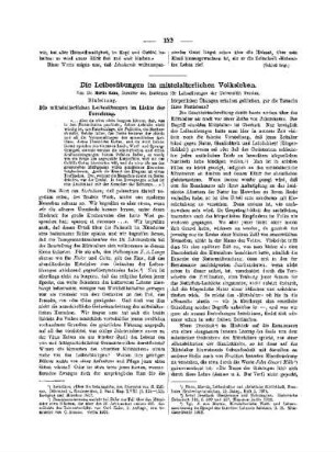 Die Leibesübungen im mittelalterlichen Volksleben