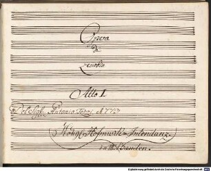 Zenobia, V (6), orch - BSB Mus.ms. 2591 : [spine title, vol. 1:] OPERA // DI // ZENOBIA // ATTO I.