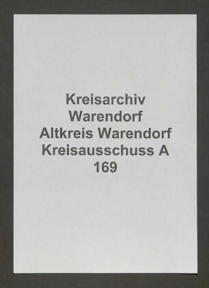Gemeindevorsteher des Amtes Harsewinkel, Spez.