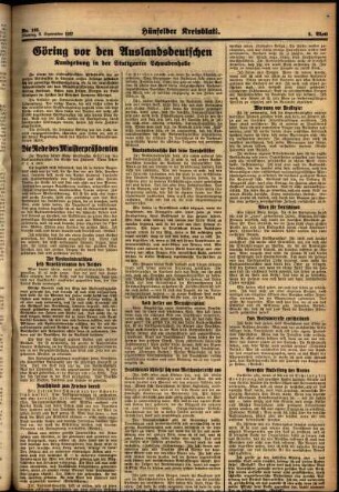 Zweite Ausgabe vom Montag, den 06. September 1937.