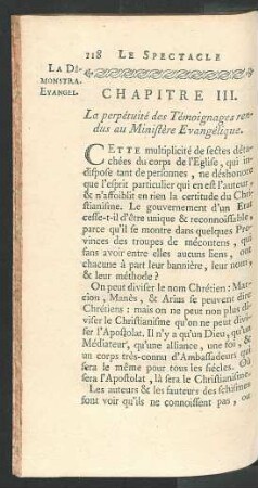 Chapitre III. La perpétuité des Témoignages rendus au [...]