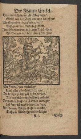[Der Ritter auffm Krebs.]