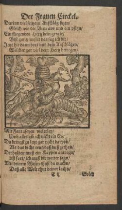 [Der Ritter auffm Krebs.]