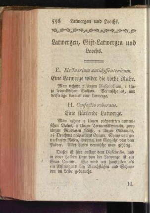Latwergen, Gift-Latwergen und Loochs