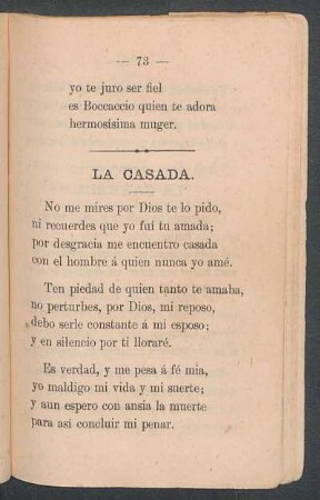 La casada.