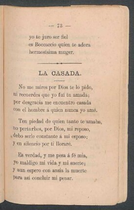 La casada.