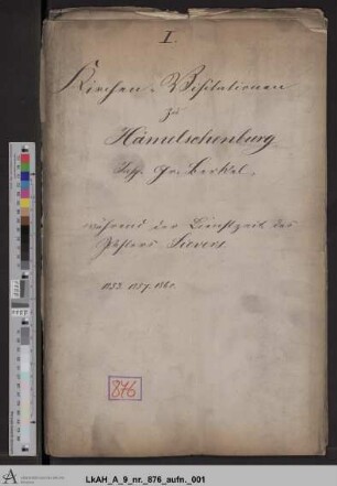 Hämelschenburg: Visitationsakten