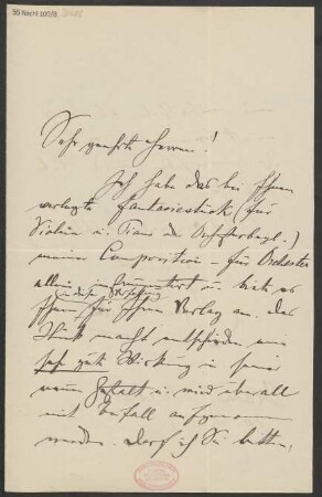 Brief an B. Schott's Söhne : 10.05.1891