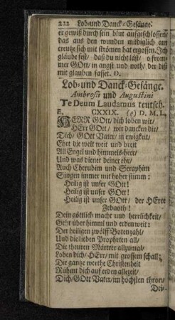 Lob- und Danck-Gesänge.