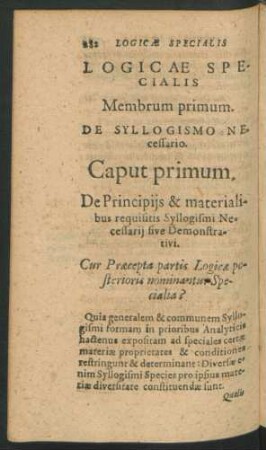 Logicae Specialis