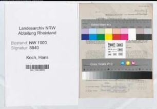 Entnazifizierung Hans Koch, geb. 06.02.1912 (Versicherungsangest.)