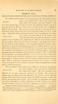 Part III. Inhabitants, institutions, and history of the district