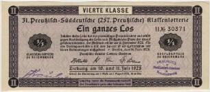 24 Reichsmark / 96 Reichsmark - 1/1 Los, 4. Klasse