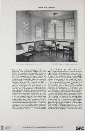 38: Das aseptische Haus