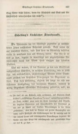 157-170 Schelling's kirchlicher Standpunkt