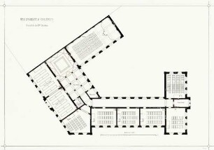"Städtische Schulbauten der Haupt- und Residenzstadt Karlsruhe". Realgymnasium (Waldhornstraße 15; erbaut 1876)