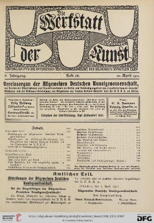 Heft 28 (10. April 1911)