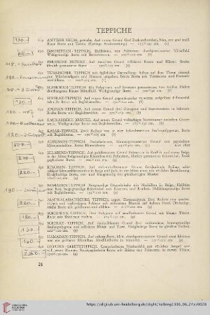 Teppiche (Nr. 619-636)