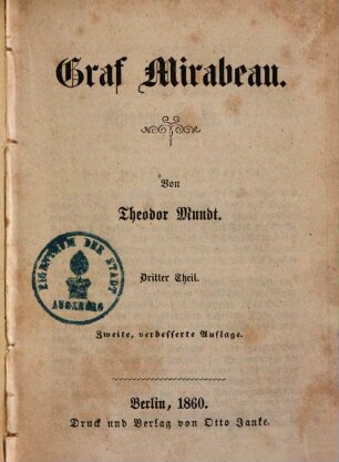 Graf Mirabeau, 3.