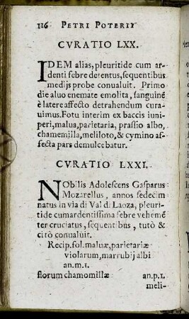 Curatio LXXI. - LXXX.