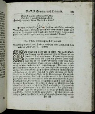 Am XXII. Sonntage nach Trinitatis. - Am XXIII. Sonntage nach Trinitatis.