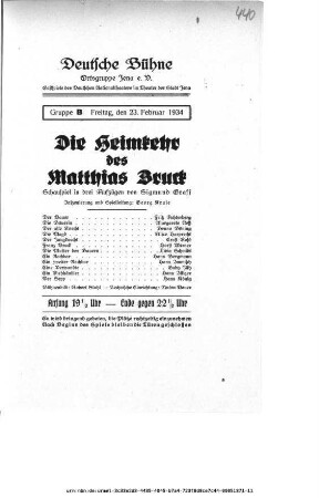 Die Heimkehr des Matthias Bruck