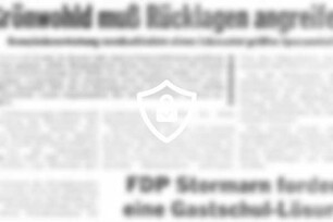 Grönwald muß Rücklagen angreifen