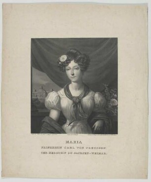 Bildnis der Maria, Prinzessin Carl von Preußen, geb. Herzogin zu Sachsen Weimar