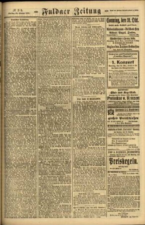 Zweite Ausgabe vom Freitag, den 29. Oktober 1920.
