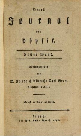 Neues Journal der Physik. 1. 1795