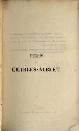 Turin et Charles. Albert.