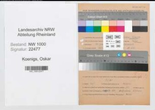 Entnazifizierung Oskar Koenigs, geb. 29.01.1914 (Metzger)