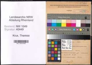 Entnazifizierung Therese Krux , geb. 14.04.1920 ()