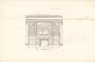 Thiersch, August ; Proportionsstudien - Innenraum - Verzierung (Teilansicht)