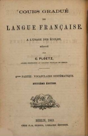 Cours gradué de langue française, 4