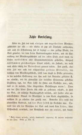 Achte Vorlesung