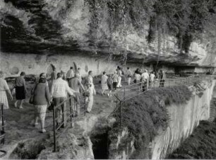 La Roque St. Christoph, prähistorische Felsterrasse