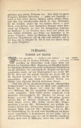 24. Kapitel. Rückblick und Umblick