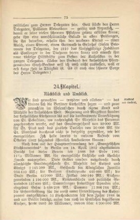 24. Kapitel. Rückblick und Umblick